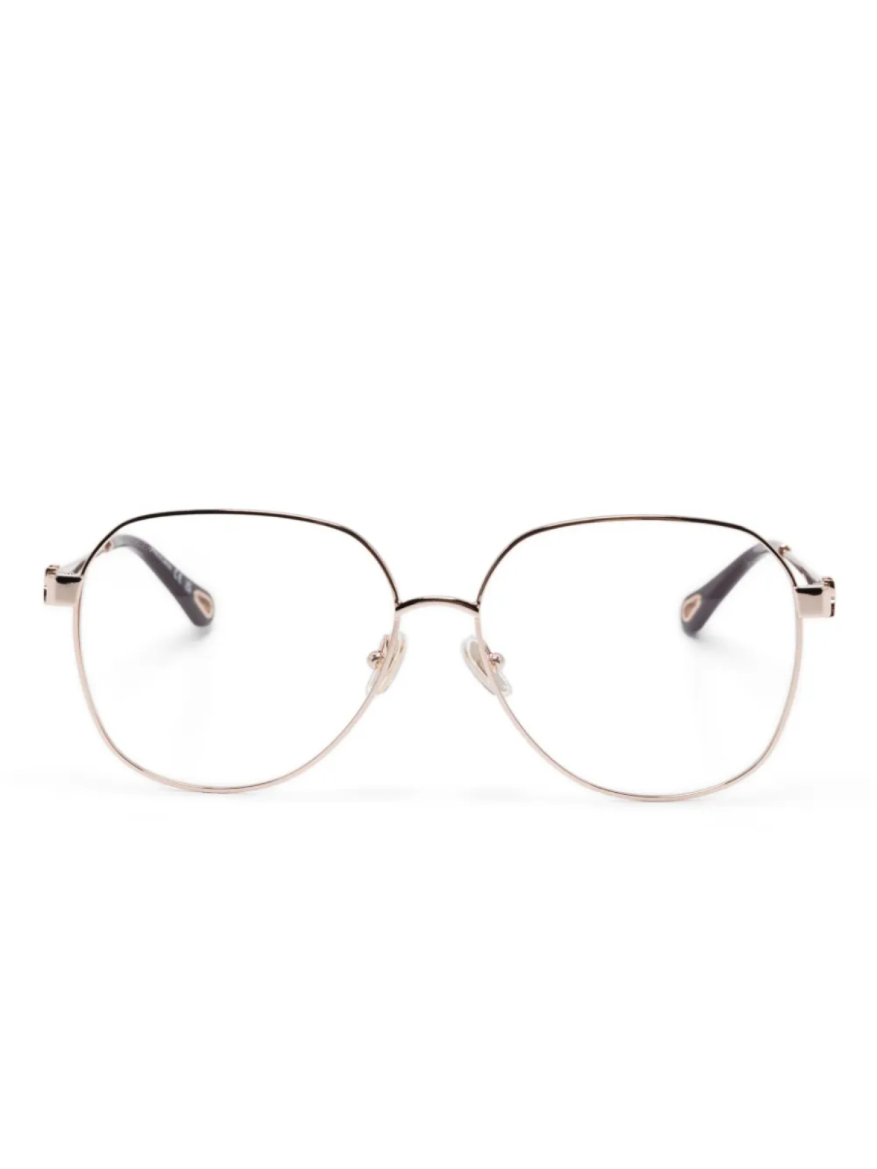 

Очки в оправе бабочка Chloé Eyewear, золотой