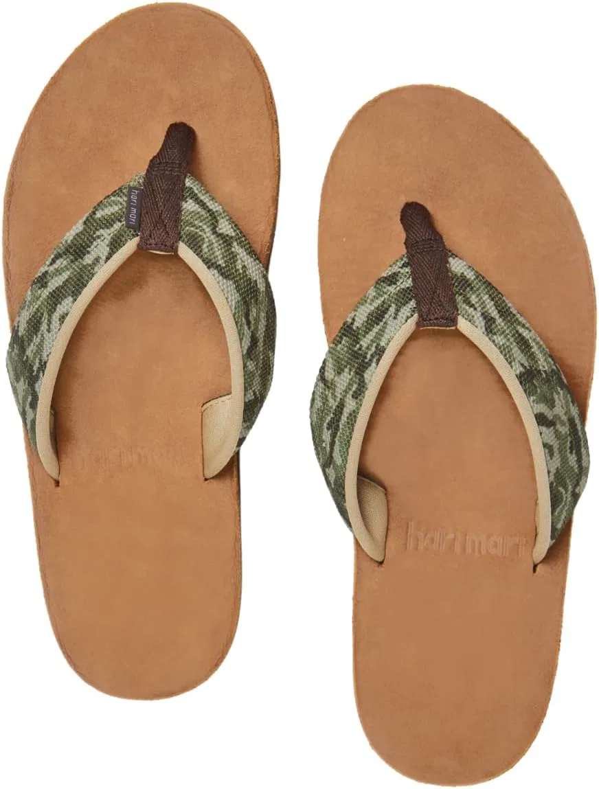 Сандалии из нубуковой кожи с нейлоновым ремешком, с поддержкой стопы, Hari Mari, Woodland Camo — фото 3
