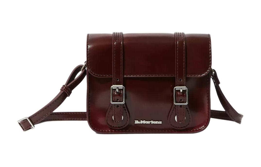 

Кроссбод из полиуретана унисекс вишнёво-красный Dr.Martens