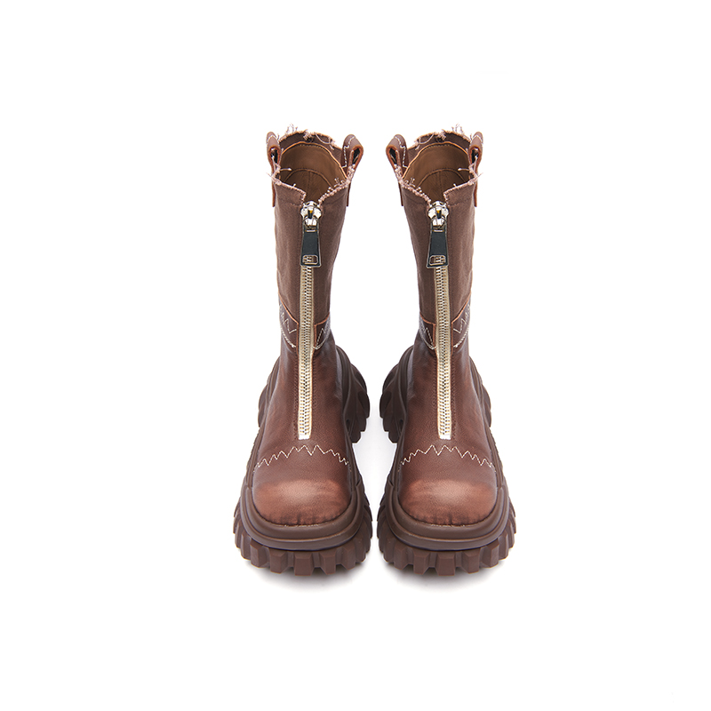 KEDDO Клавиатуры Туфли Ботильоны Женские Винтаж Коричневый, цвет Vintage Brown — фото 4