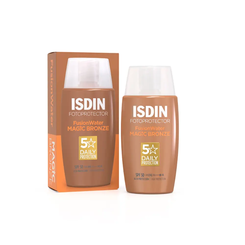 Солнцезащитный крем Isdin Fusion Water Fotoprotector Color SPF50, Magic Bronze, 50 мл — фото 2