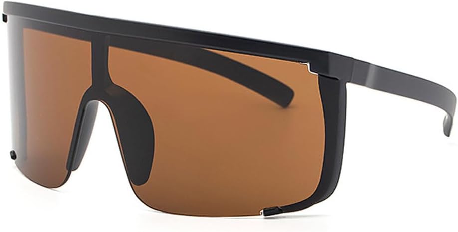 

Крупные квадратные спортивные солнцезащитные очки для женщин и мужчин, модные прямоугольные солнцезащитные очки для мужчин, цельные солнцезащитные очки WNCKSQ, C3 Black Brown