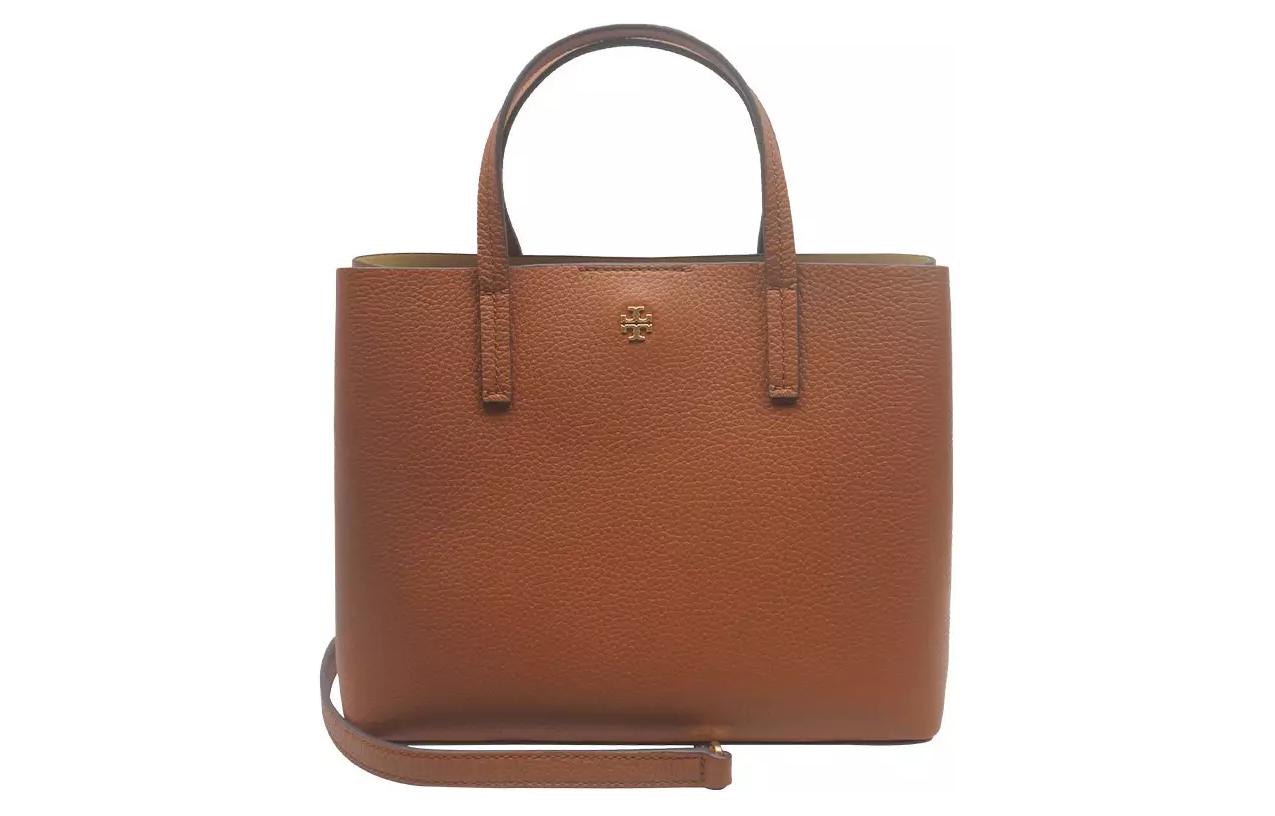 

TORY BURCH Сумка-шоппер из коровьей кожи, шоппер, сумка через плечо, кроссбоди, женская сумка среднего размера Dark Brown