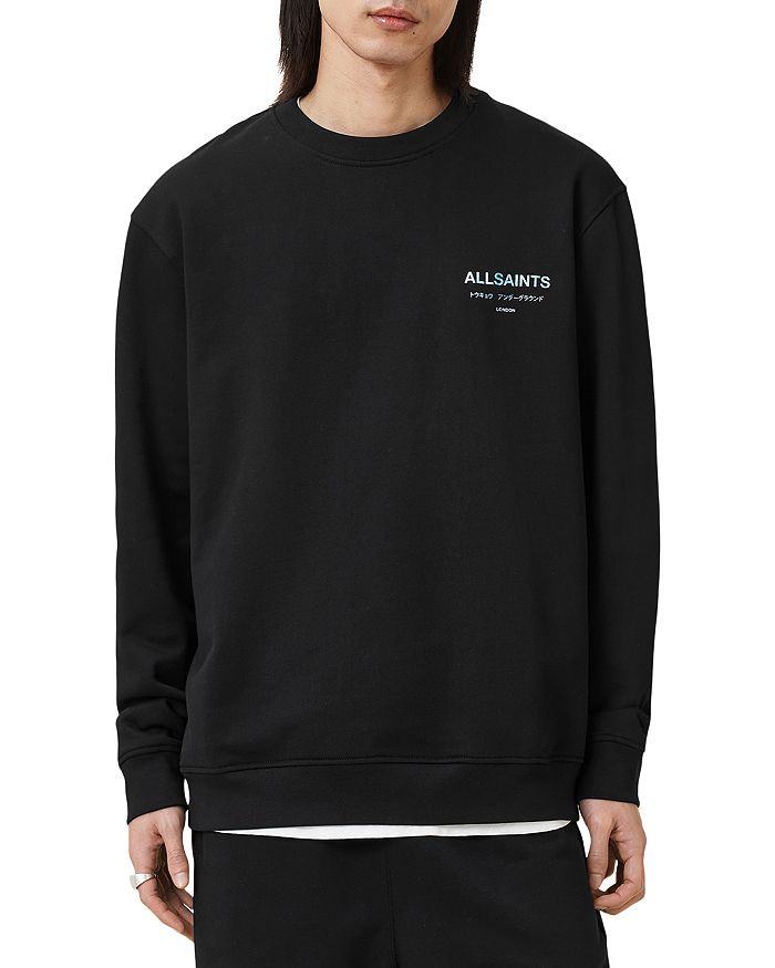 

Органический хлопковый худи с принтом Underground ALLSAINTS, черный