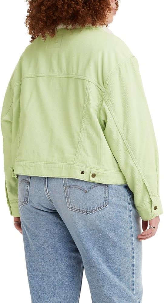 Женские толстовки Levi's Sherpa Baby Baggy Trucker, Meadow Mist — фото 2
