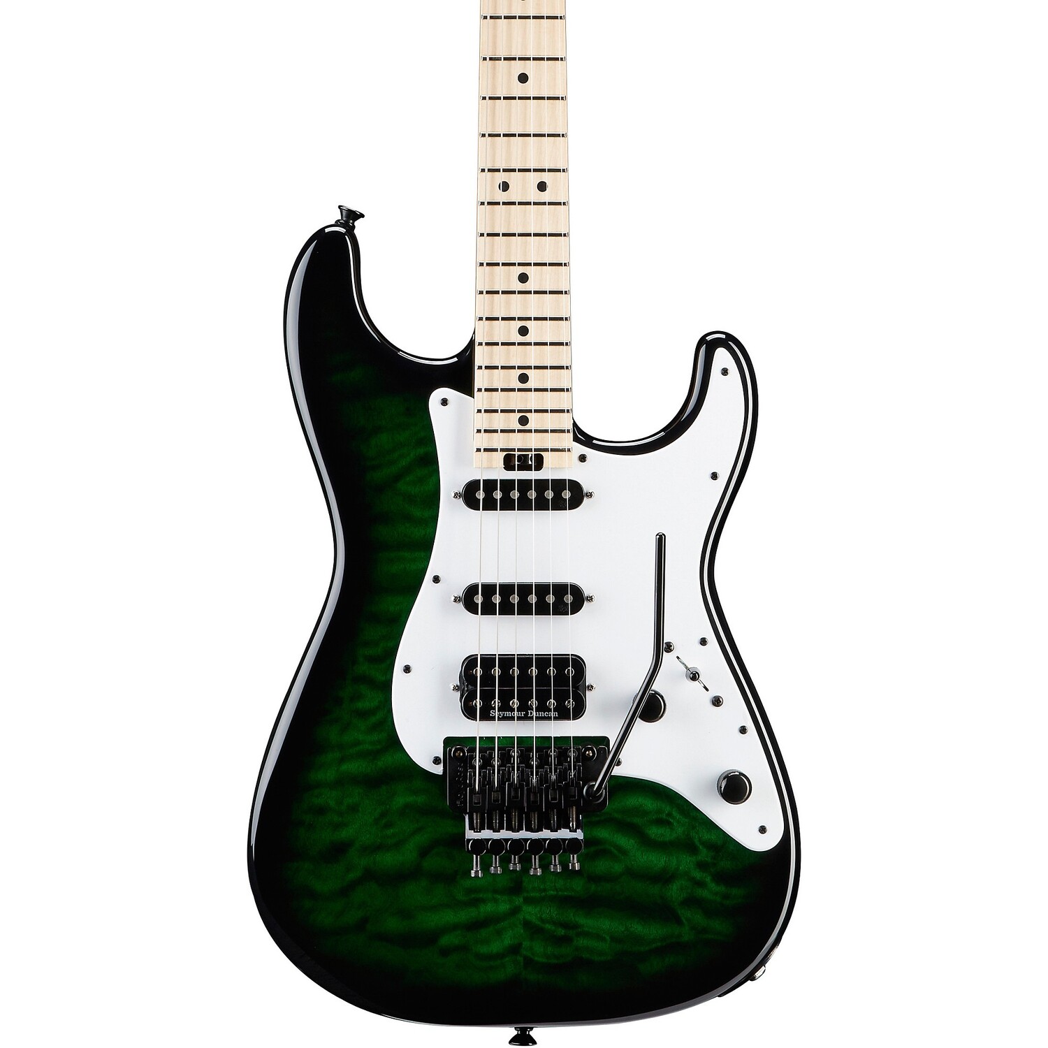 

Jackson USA Signature Adrian Smith San Dimas DKQM Электрогитара Transparent Green Burst