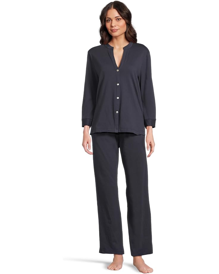 

Пижама N by Natori Breeze Mandarin Pajama Set, темно-синий