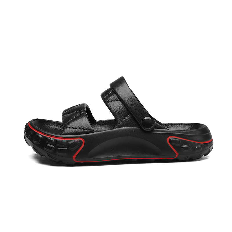 

NANJIREN Пляжные сандалии унисекс черные/бежевые, цвет Black