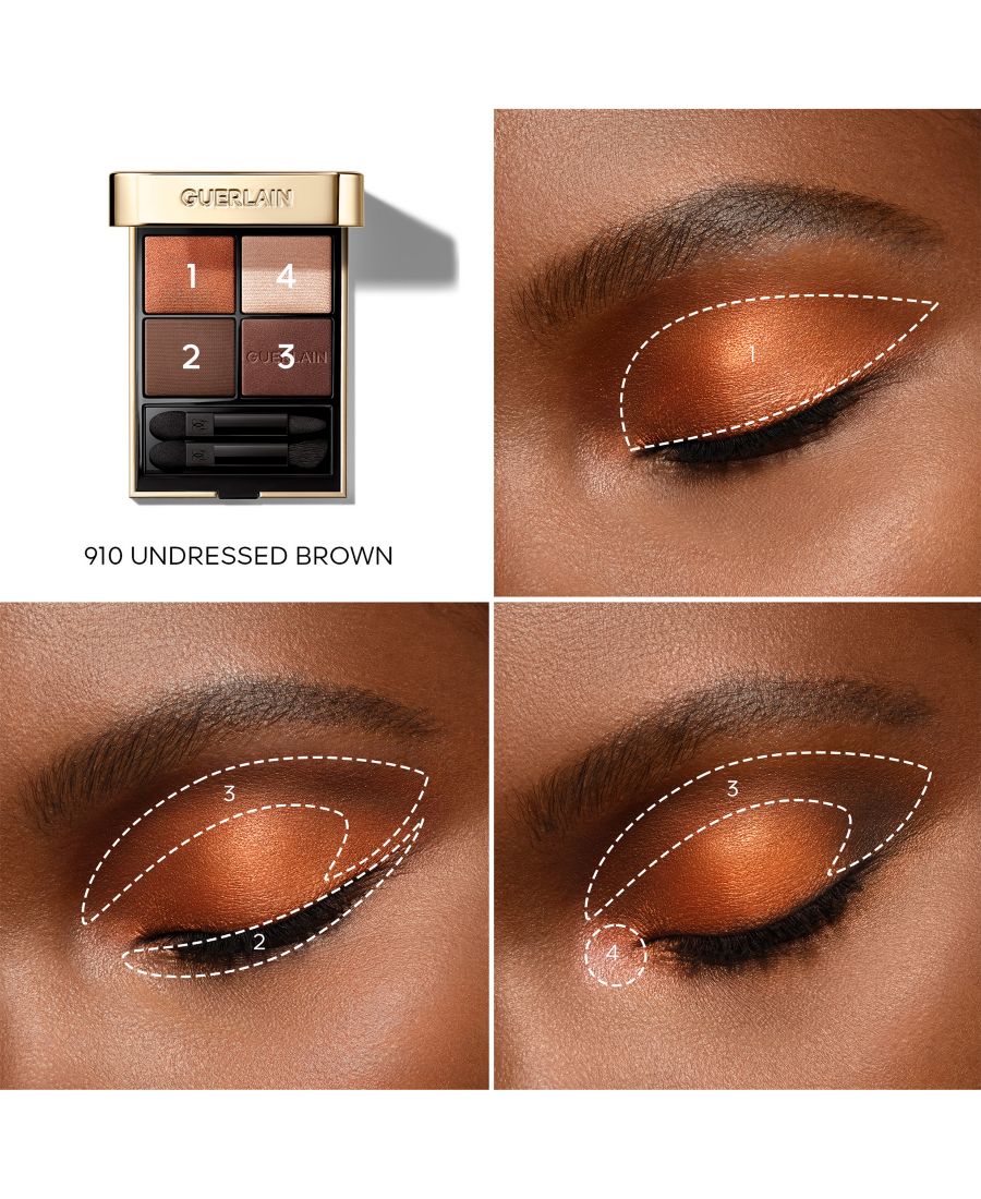 Палетка теней для век Ombres G GUERLAIN, цвет undressed brown — фото 4