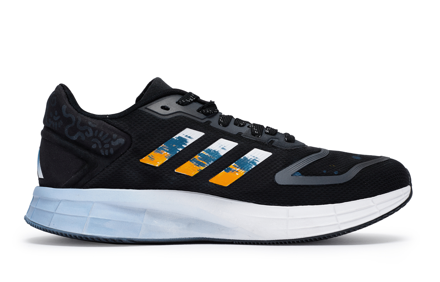Adidas DURAMO LITE 2.0 Мужские противоскользящие устойчивые к истиранию кроссовки низкие черные синие желтые — фото 3