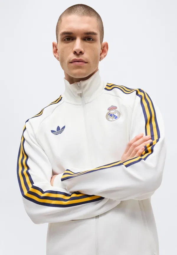 Толстовка Real Madrid Track Club Wear Adidas Originals, белый — фото 4
