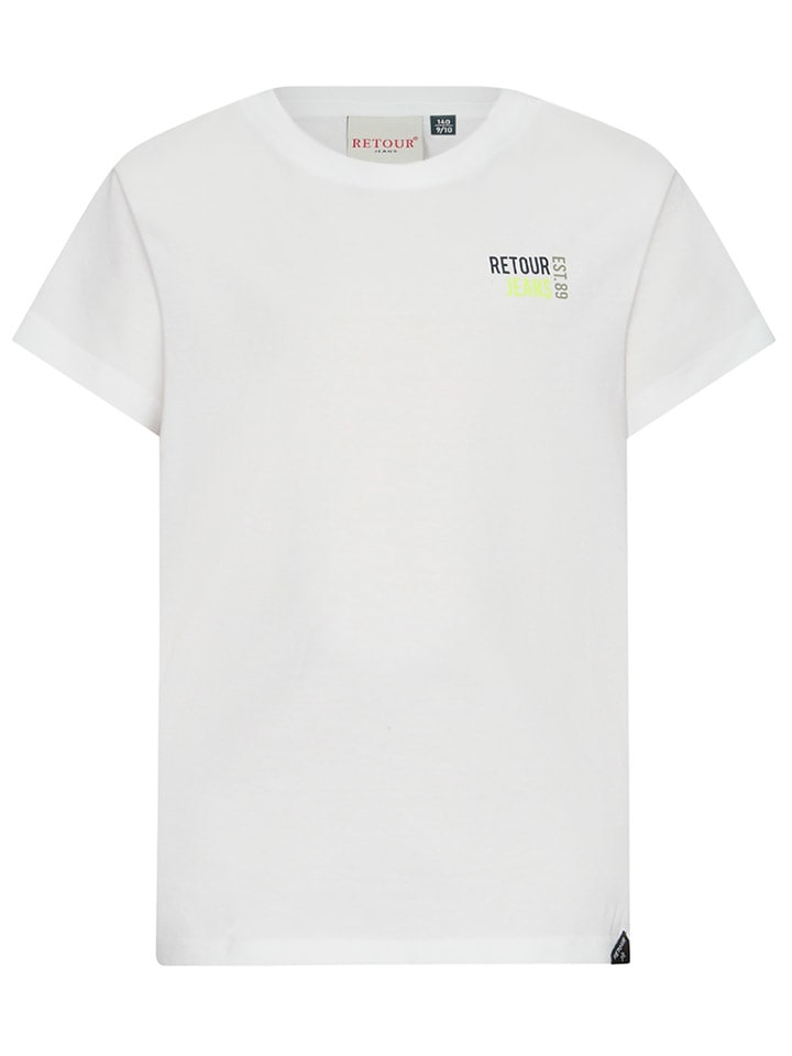 

Retour Футболка "Рауль" кремового цвета, Бежевый, Retour Футболка "Рауль" кремового цвета