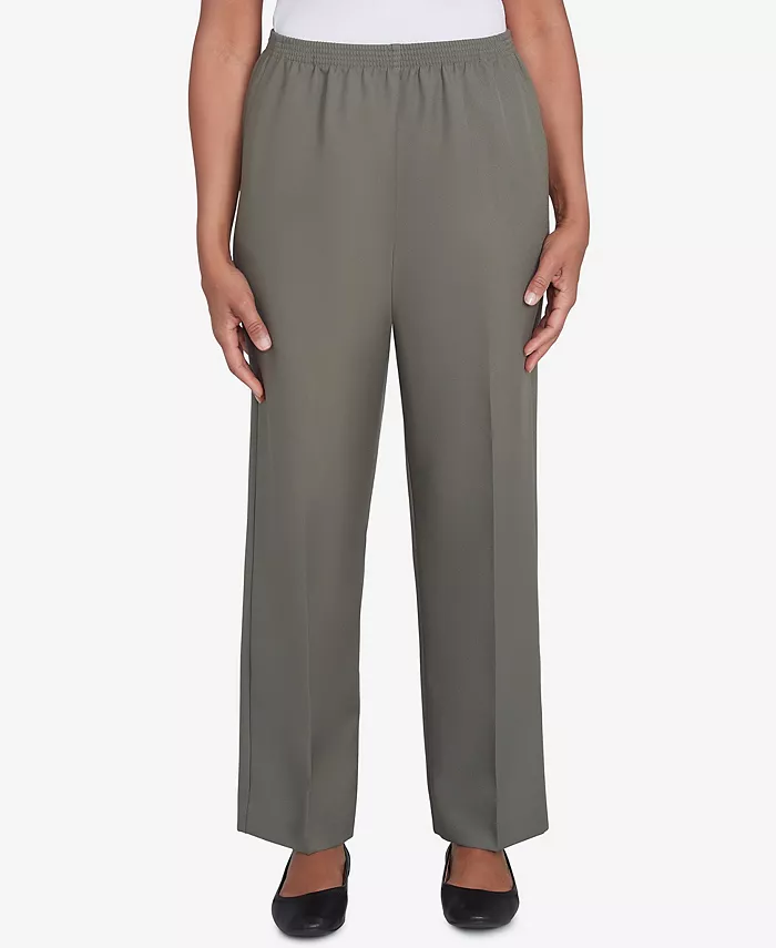 

Брюки Petite Poly Medium Alfred Dunner, зеленый