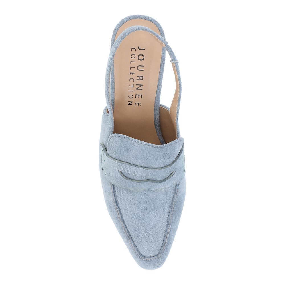 Женские туфли-лодочки Journee Collection Tru Comfort из пеноматериала Amory, туфли-лодочки на каблуке-рюмке с ремешком на спине, коричневый — фото 4