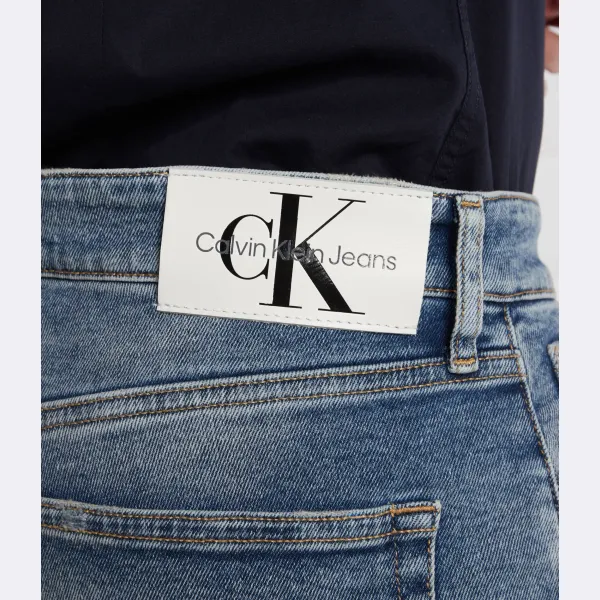 Джинсы узкого кроя Calvin Klein, синий — фото 4