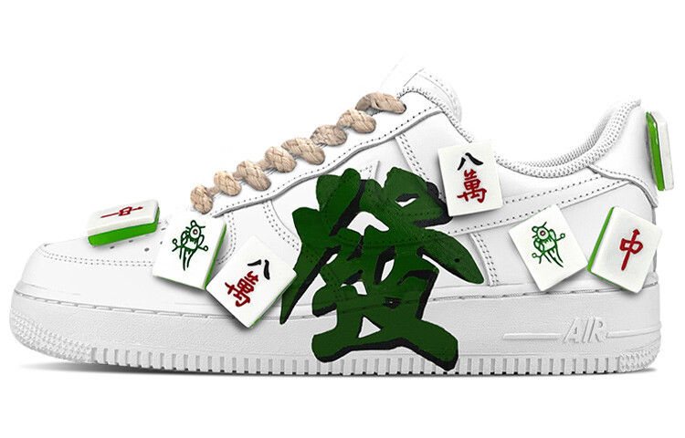 

Кроссовки Nike Air Force 1 Skateboard Shoes Men Low-Top Green White