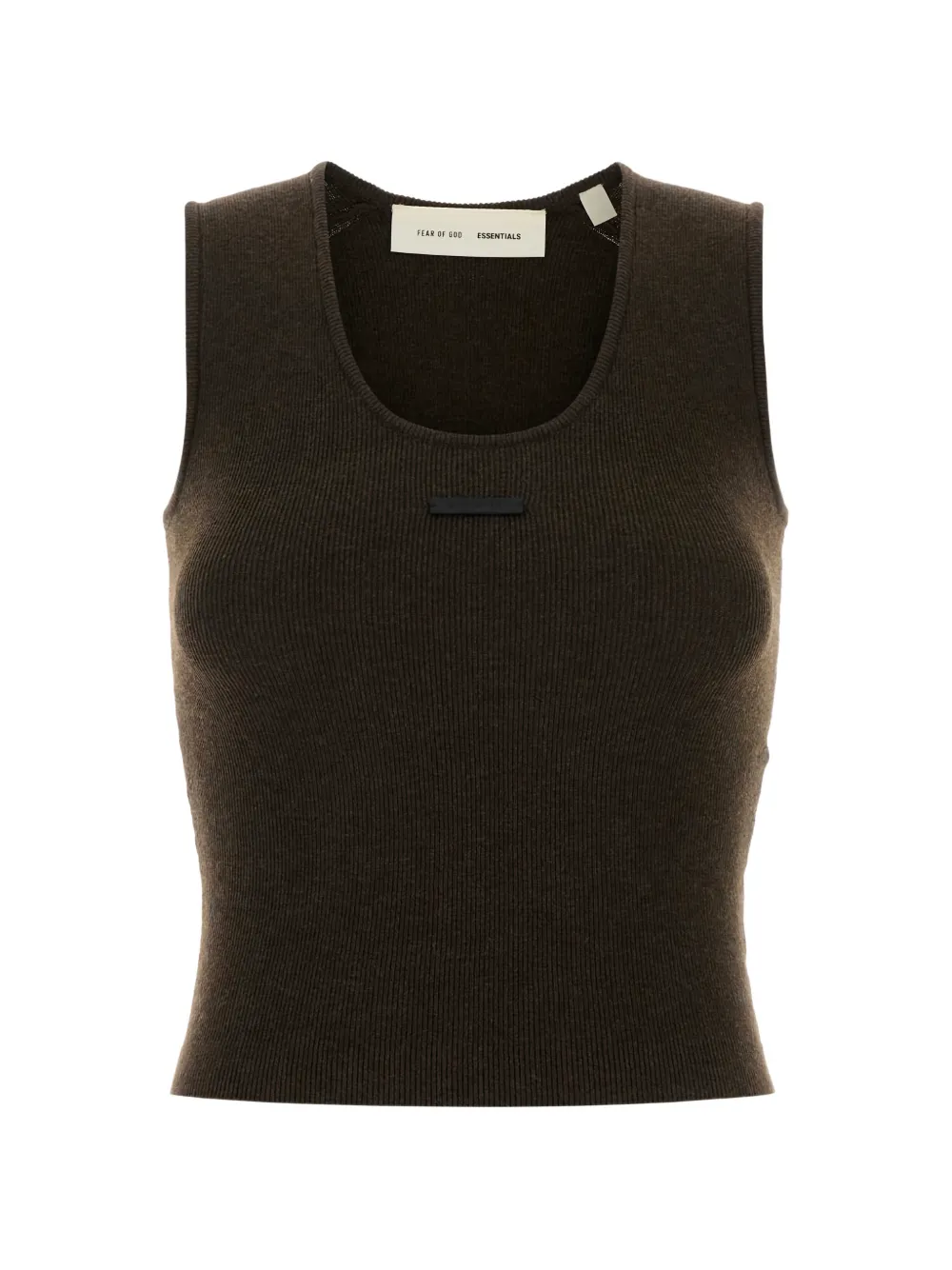 

Трикотажная майка в рубчик Fear Of God Essentials, коричневый
