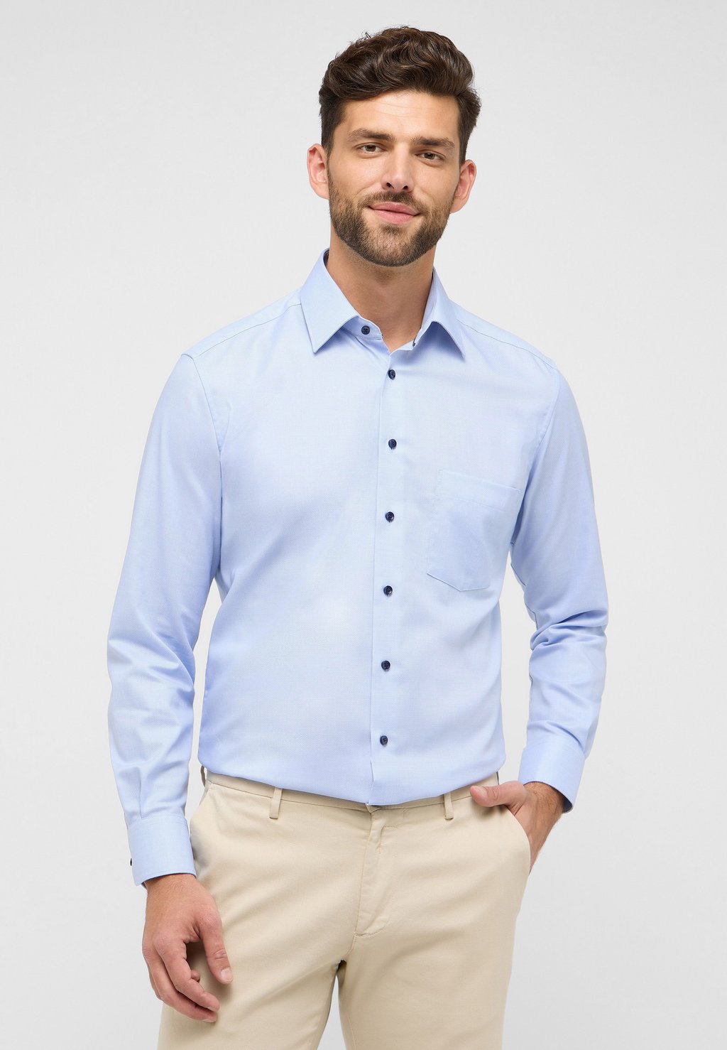 

Рубашка MODERN FIT Eterna, светло-голубой