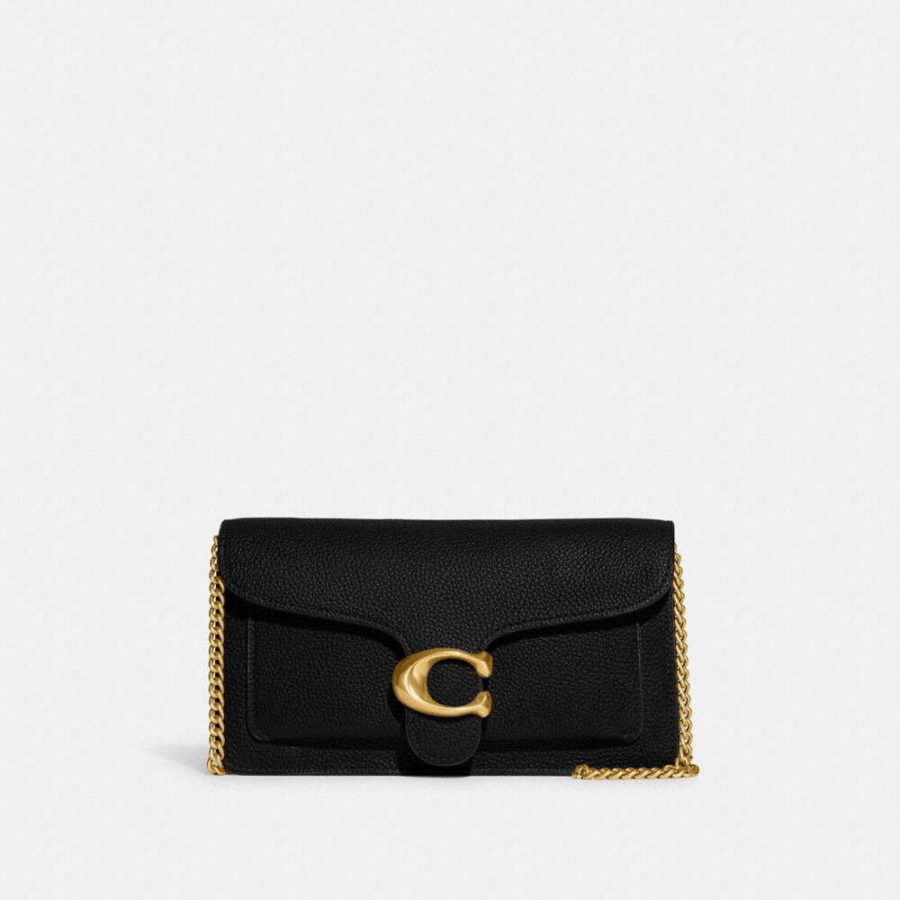 

Сумка кросс-боди COACH Tabby Chain Clutch, цвет Brass/Black, Черный, Сумка кросс-боди COACH Tabby Chain Clutch, цвет Brass/Black