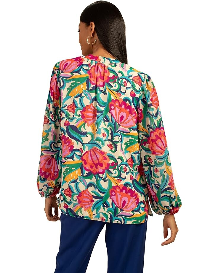 

Топ Trina Turk Tanvi Top, цвет Parchment Multi