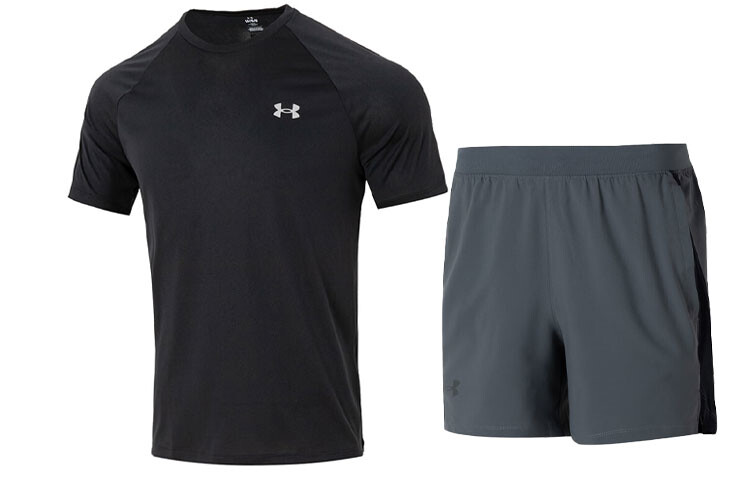 

Мужская повседневная спортивная одежда Under Armour, цвет Black+Gray