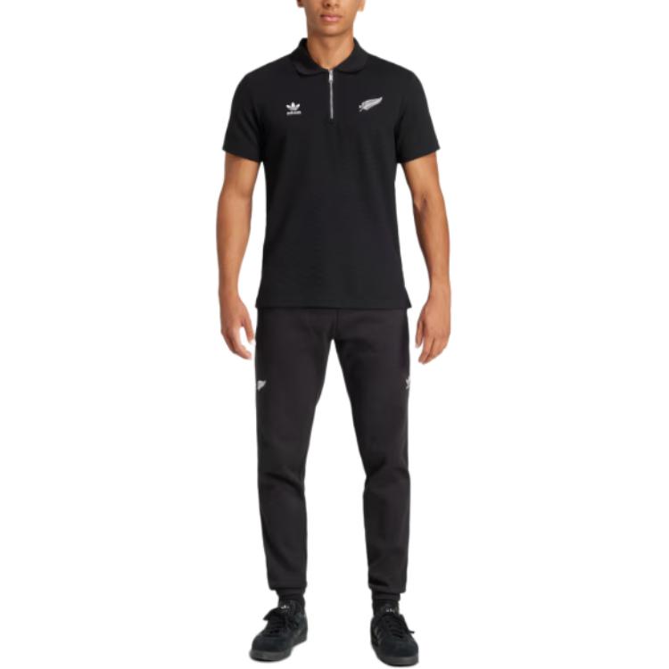 Adidas S Essentials Waffle Polo Shirt Adidas Originals, черный — фото 4