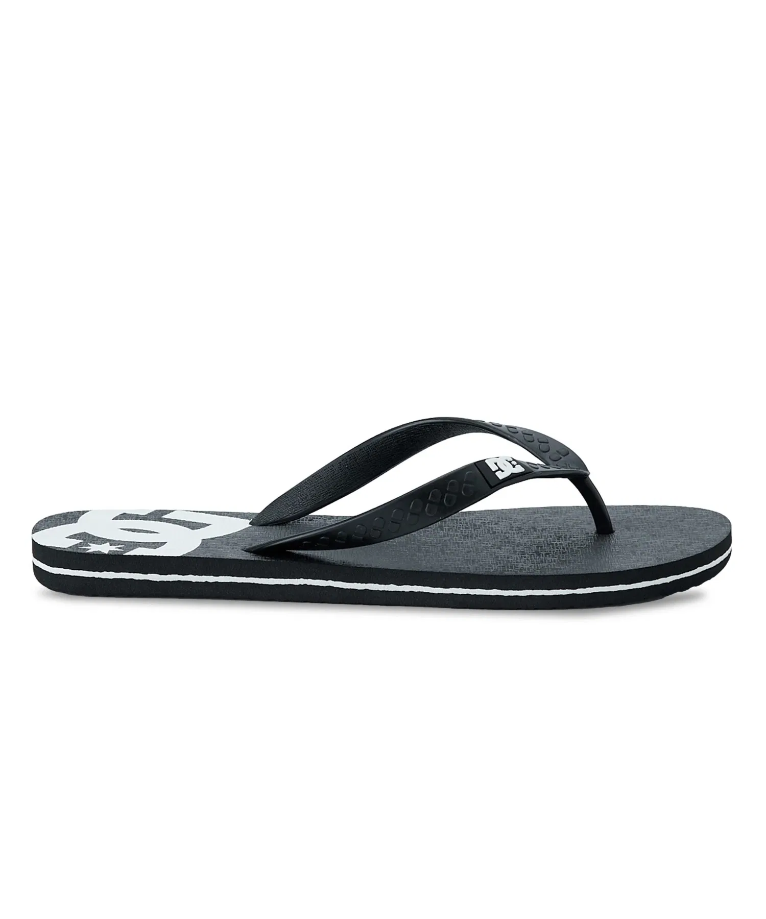 Мужские пляжные сланцы DC SHOES 3P-SLIP чёрно-белые — фото 3