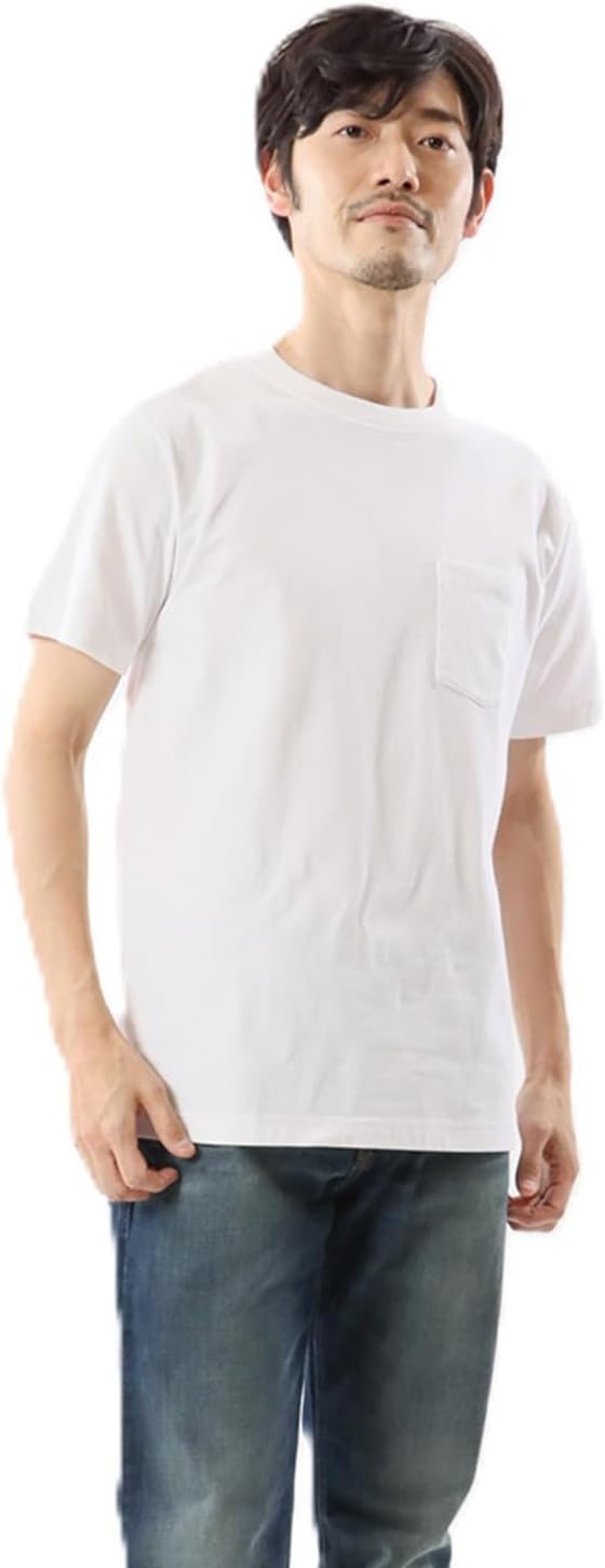 

Футболка Champion с коротким рукавом, круглый вырез, 100% хлопок, США, футболка с коротким рукавом и карманом, белый