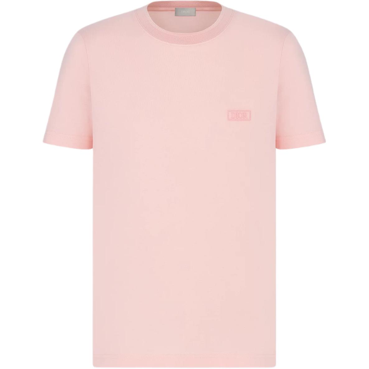 

DIOR Футболка мужская розовая, Розовый, DIOR Футболка мужская розовая