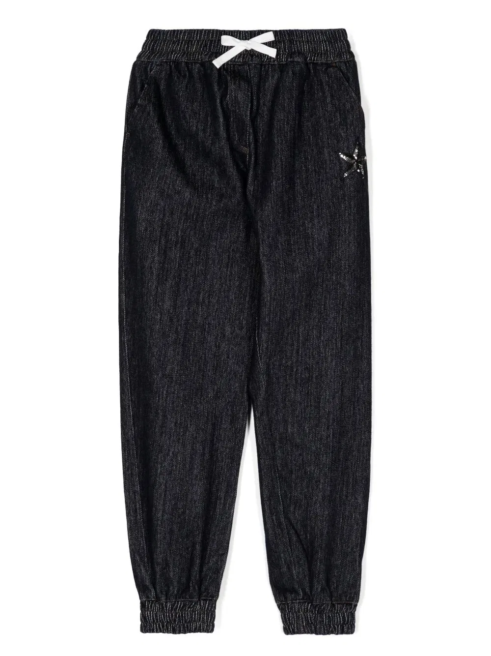 Зауженные джинсовые брюки Anchor-patch Dolce & Gabbana Kids, синий
