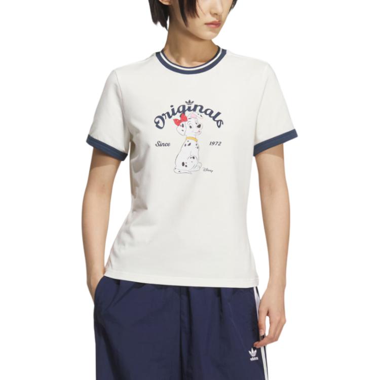 Футболка Disney SS25 женская Adidas Originals, белый — фото 2