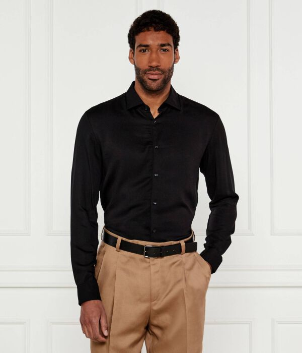 

Рубашка Кенно Slim fit Hugo, черный