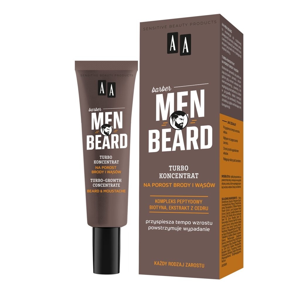 

AA Men Beard, Турбо-концентрат для роста бороды и усов, 30мл