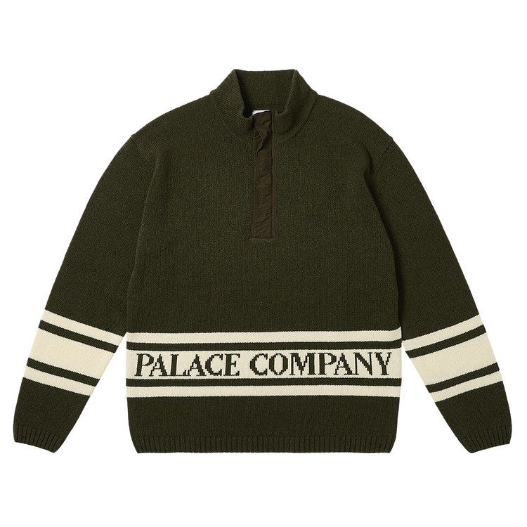 

Топ Palace x C.P. Company Funnel Neck Knit, Olive