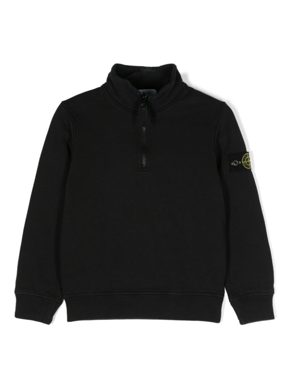 

Stone Island Junior толстовка с нашивкой Compass, черный