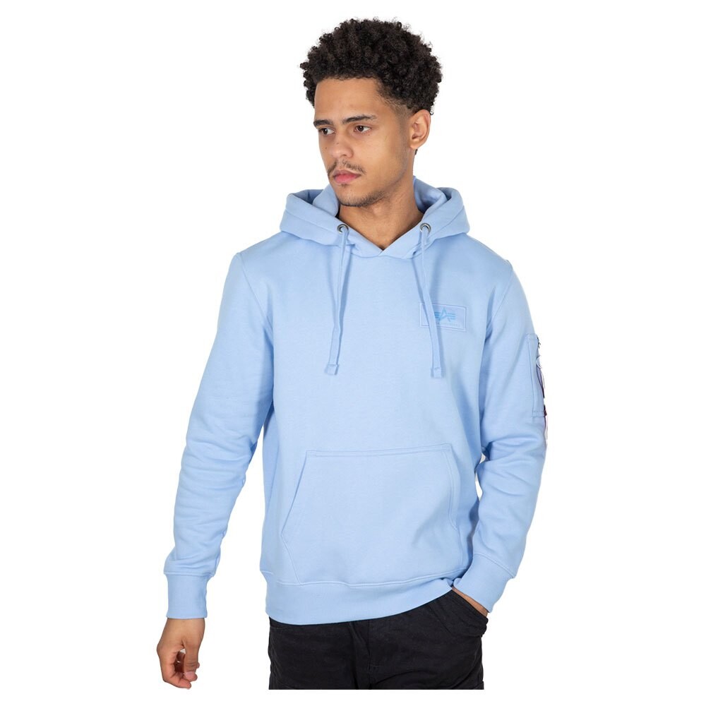 

Худи Alpha Industries Back Print, синий