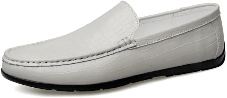Лоферы мужские с принтом в клетку, Loafers, White SayfuR