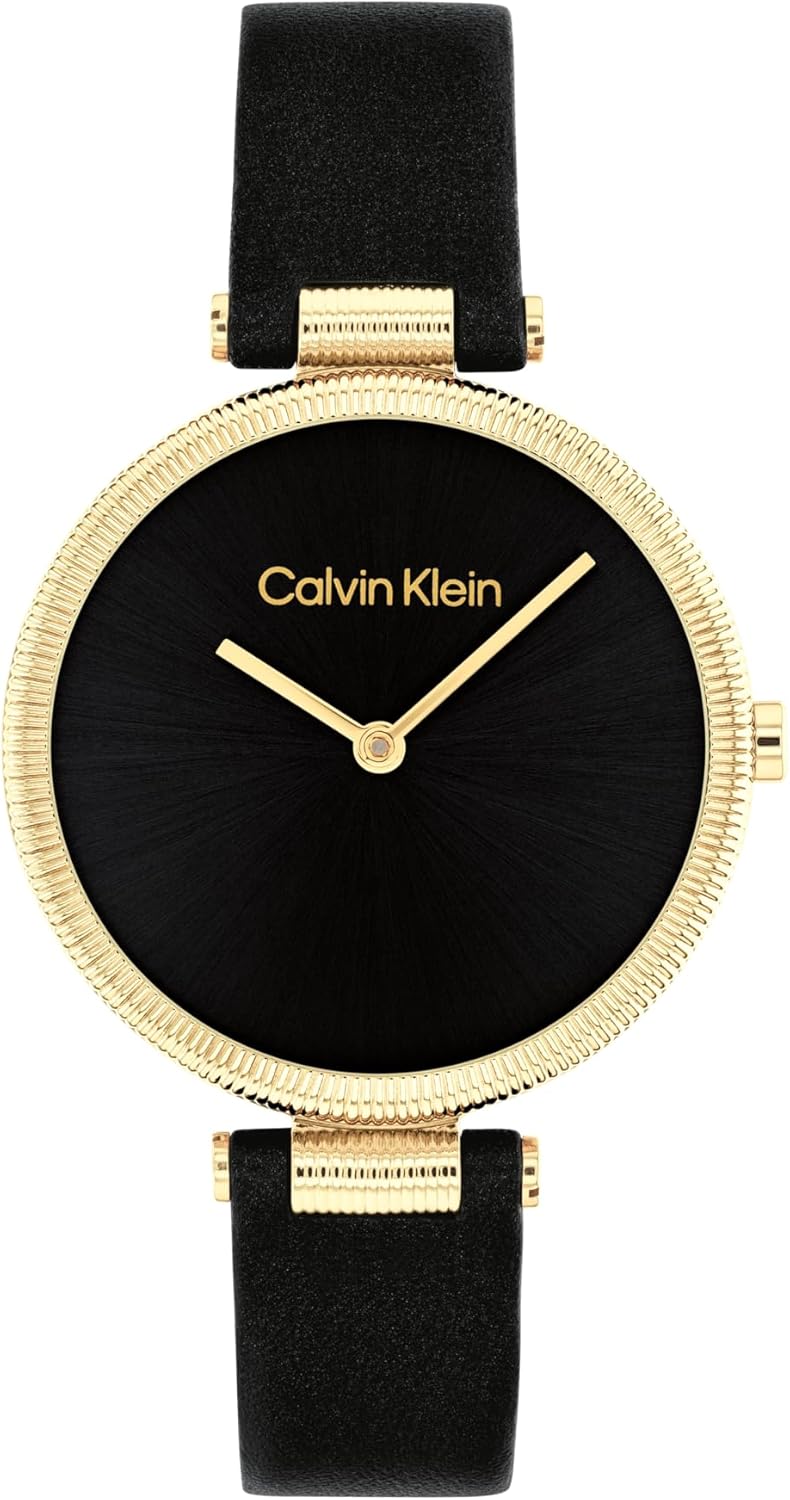 

Calvin Klein Gleam - женские кварцевые часы с 2 часами, нержавеющая сталь, водонепроницаемость 3 атм/30 метров, элегантность, неподвластная времени, для повседневного образа жизни, корпус 32 мм, Black