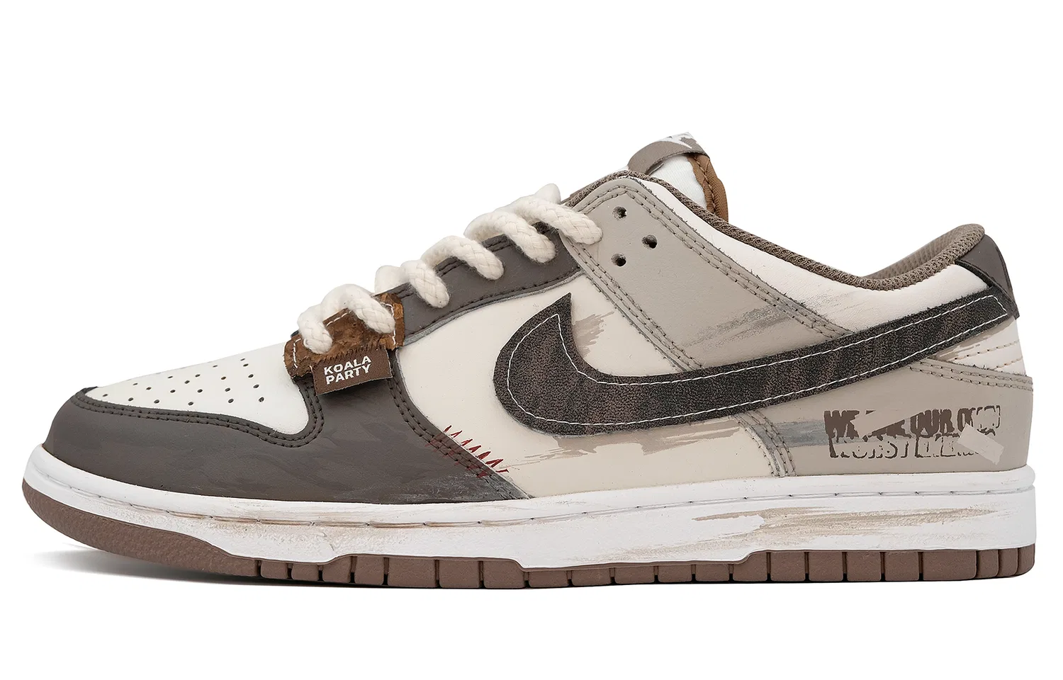 Кроссовки кожаные Nike Dunk Low Umber