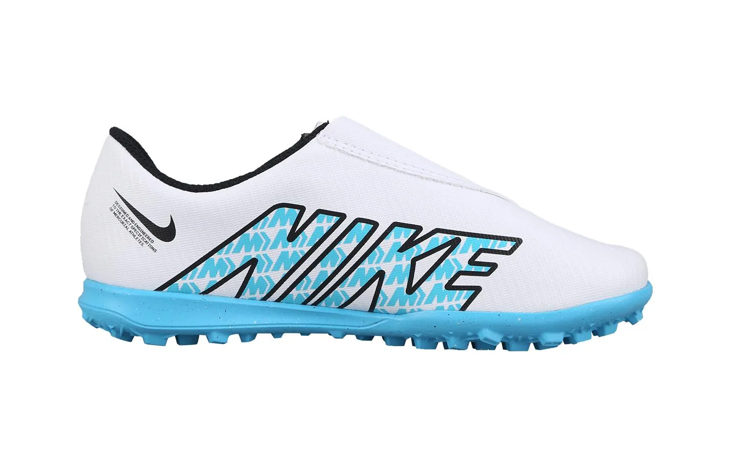 Nike Детские футбольные бутсы Mercurial Vapor 15 Jr. Assassin 15 Club низкие, устойчивые к скольжению и истиранию, сине-белые — фото 4