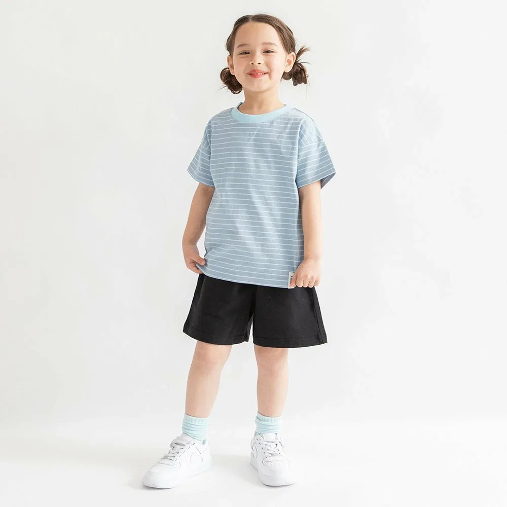 Однотонная футболка с коротким рукавом в полоску Branshes, Blue-gray — фото 4