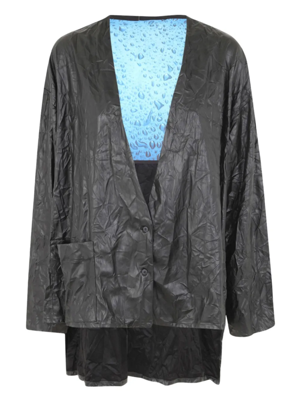 

Жакет с карманами и пуговицами Maria Calderara, черный