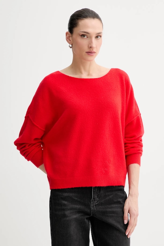 

Свитер из шерстяной смеси pull ml col bateau American Vintage, красный