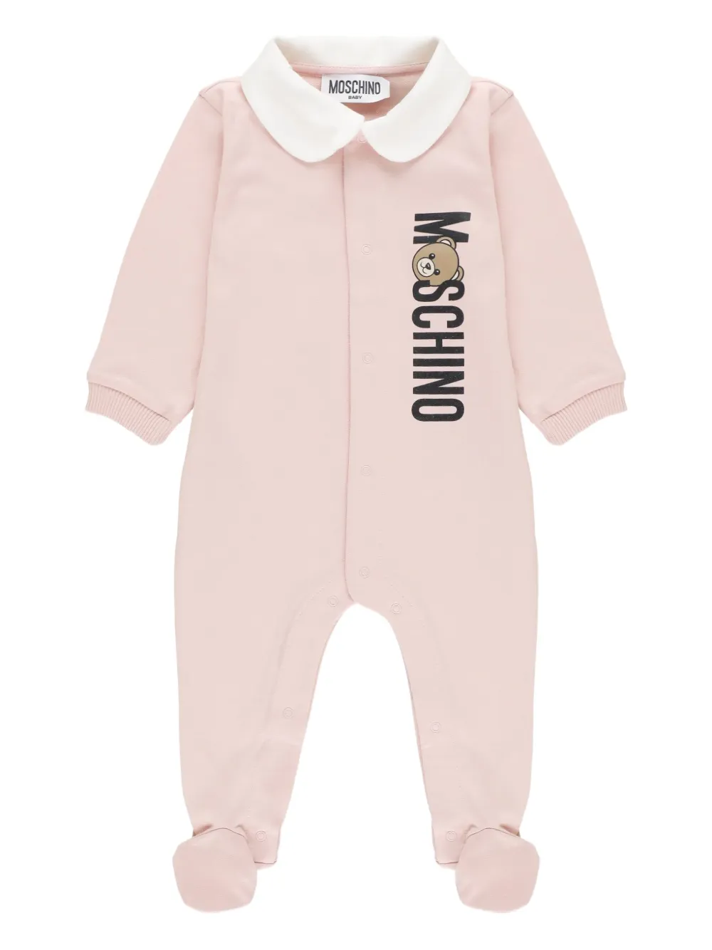 

Ромпер с логотипом Moschino Kids, розовый