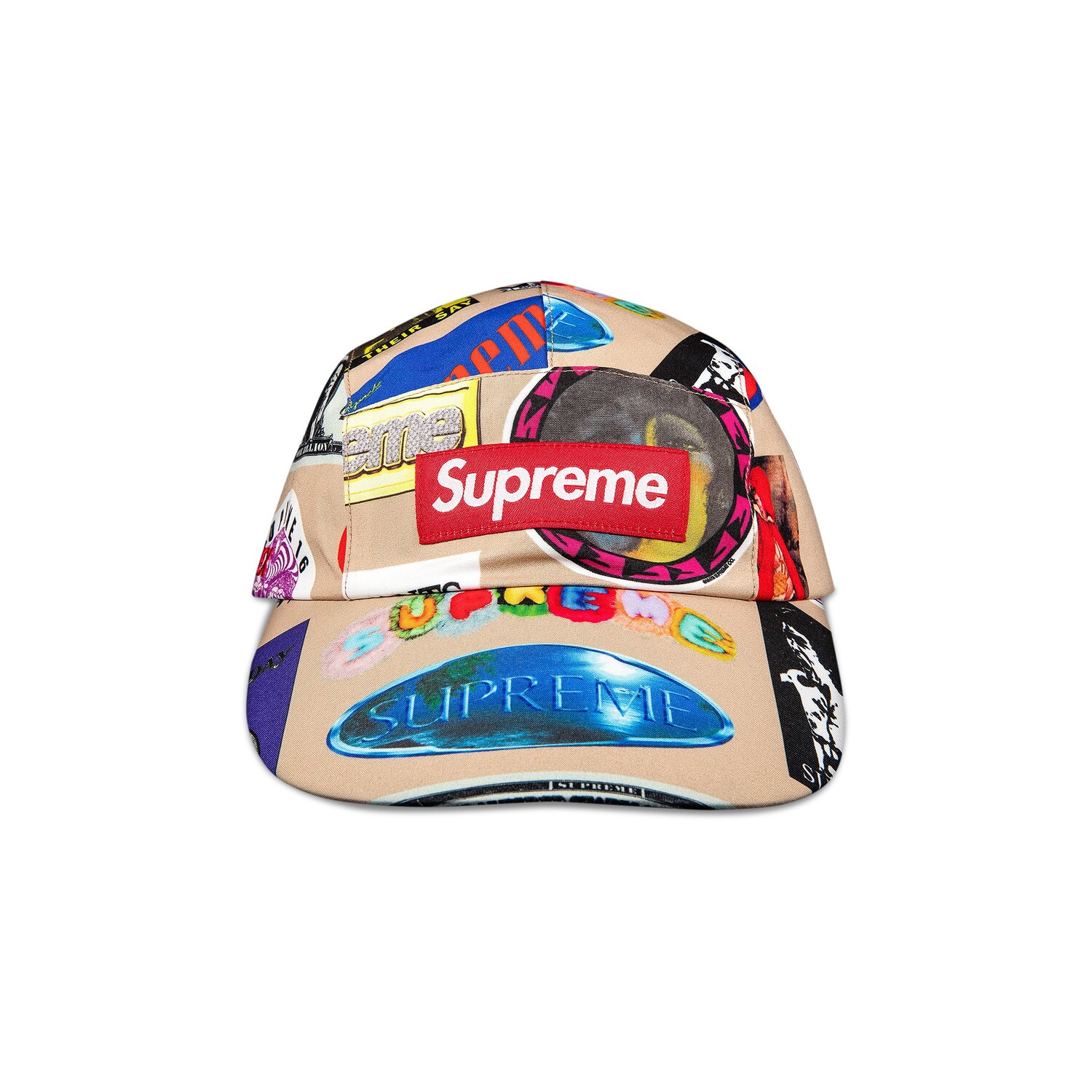 

Кепка Supreme GORE-TEX Long Bill Camp с коричневыми наклейками