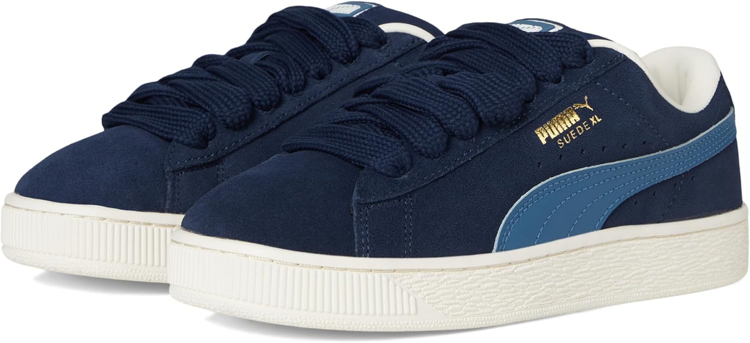 

Детские кроссовки Puma Unisex-Child Suede XL (для детей постарше), синий/темно-синий