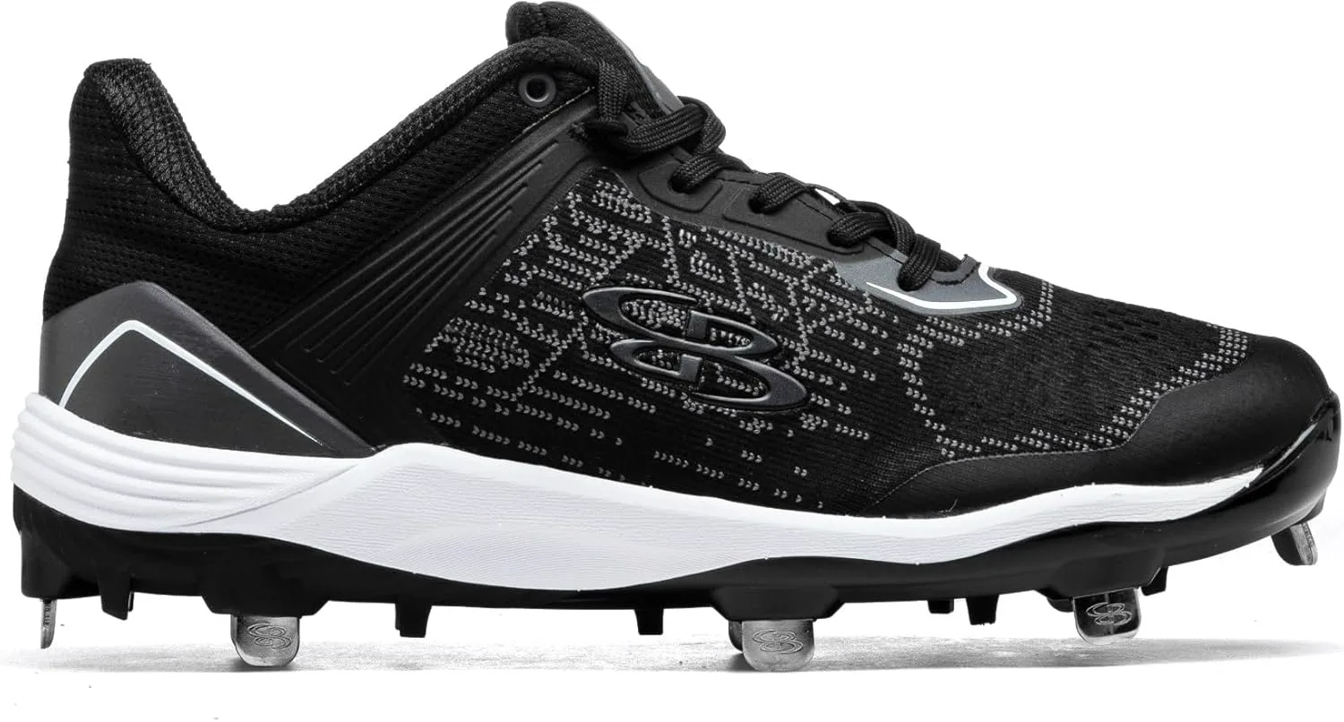Boombah Viper Pureknit Мужские металлические бутсы - Статус - Разнообразие цветов - Разные размеры, черный — фото 4
