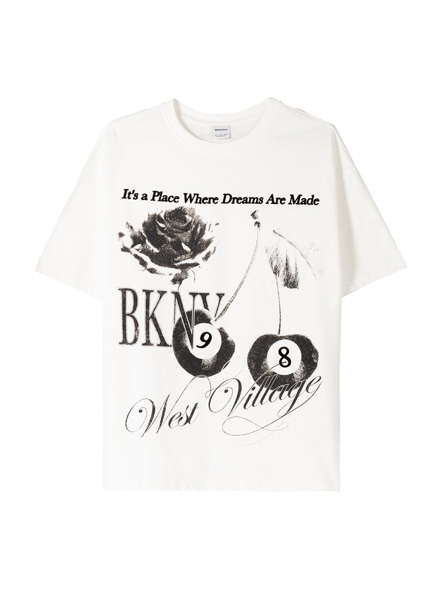 

Рубашка Bershka, белый