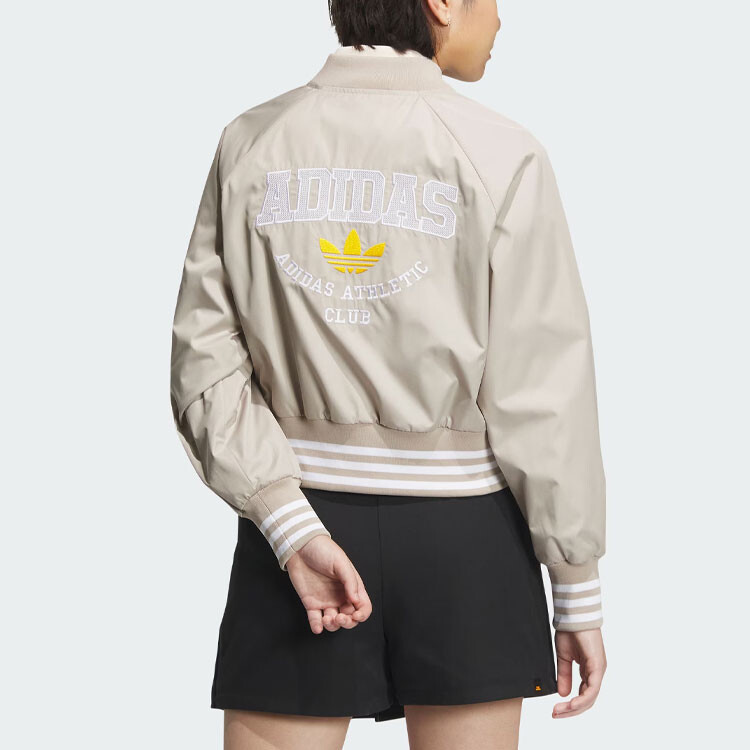 Куртка COLLEGIATE BOMBER женская кремовая/оранжевый Adidas Originals — фото 3