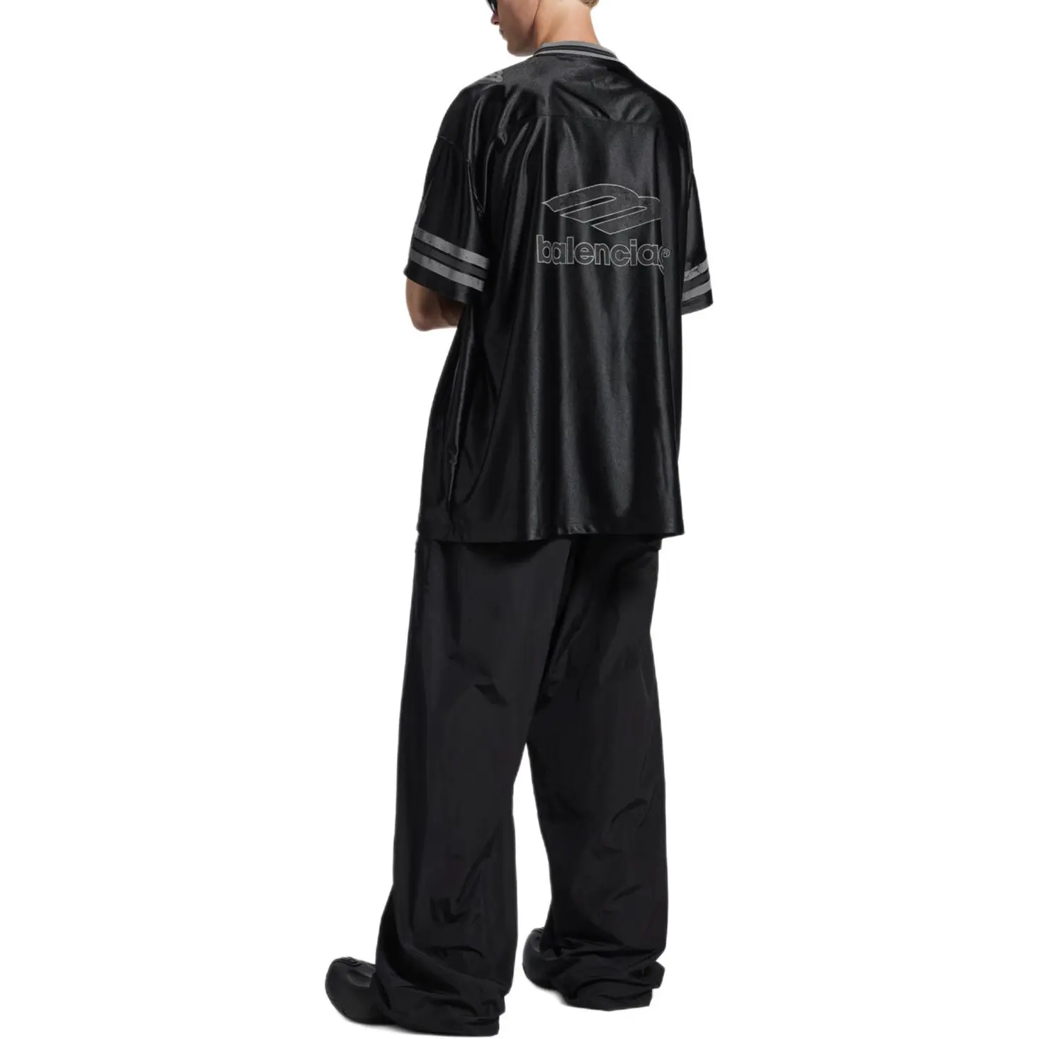 SS26 Повседневные брюки Regular Fit Unisex Balenciaga, черный — фото 4